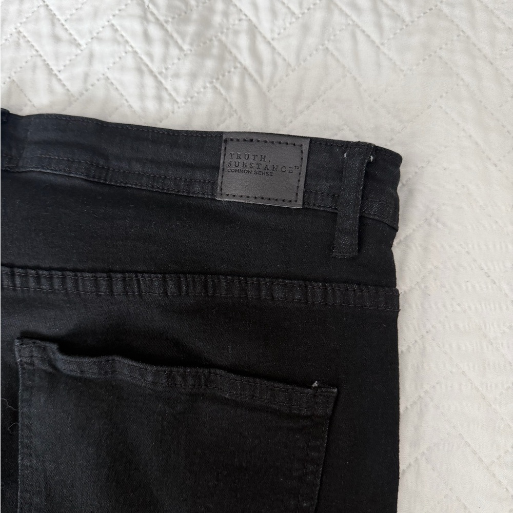 Truth Substance Stylish Black Skinny Jeans for Men 32/32 - Picture 9 of 16